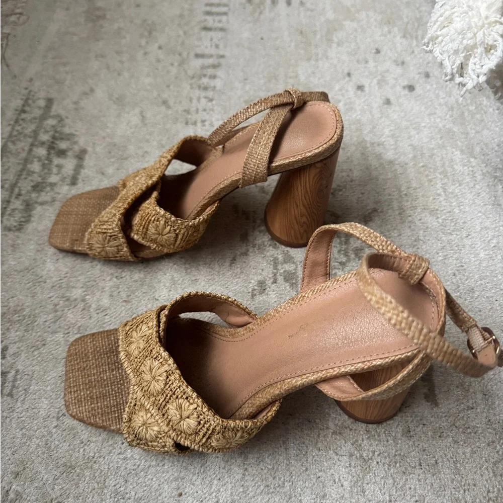 Lulus Raffia strappy Sandals - Picture 5 of 6